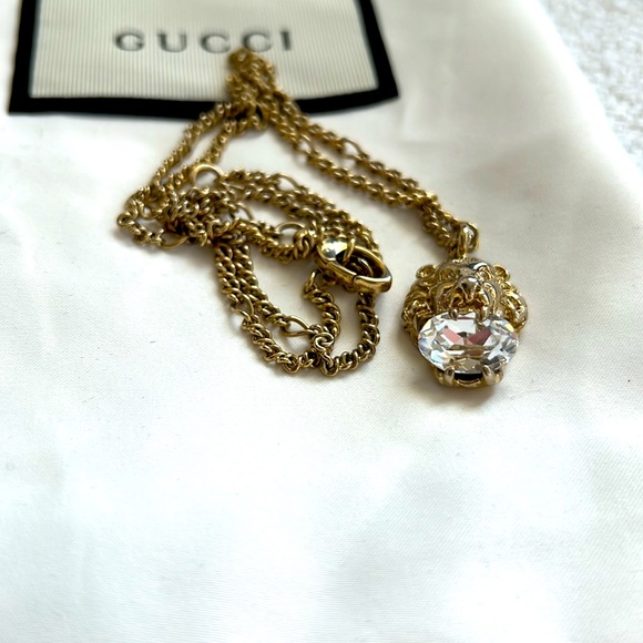 Gucci Lion Crystal Necklace - Picture 8 of 8